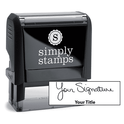 Large Signature Title Stamp