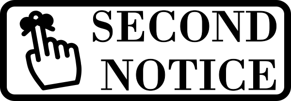 Second Notice Stamp