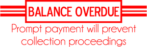 Balance Overdue Stamp