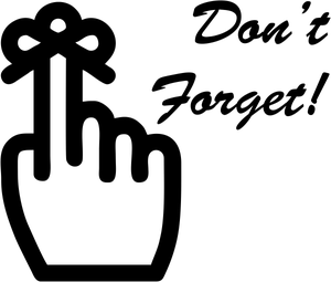 Large Don't Forget Stamp