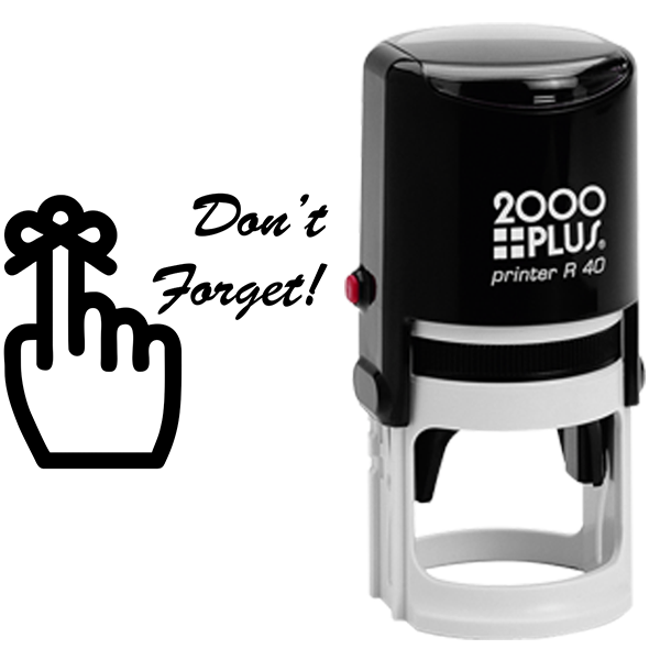 Large Don't Forget Stamp Body and Design