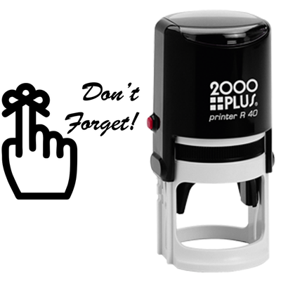 Large Don't Forget Stamp - alternate view