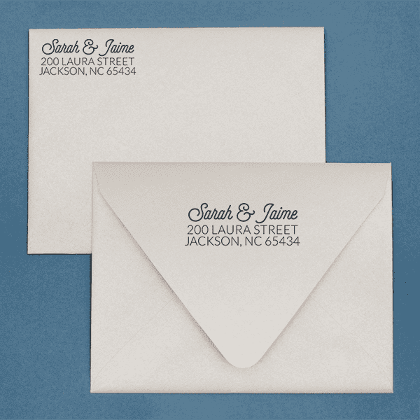 Jaime Address Stamp Imprint Example