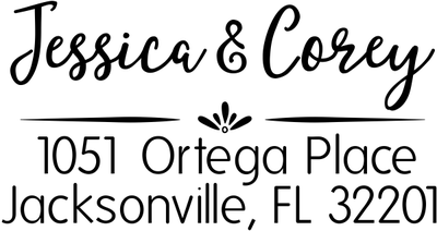 Ortega Place Address Stamp