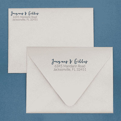 Gilles Address Stamp - alternate view