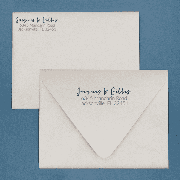 Gilles Address Stamp Imprint Example
