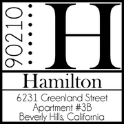 Hamilton Square Address Stamp
