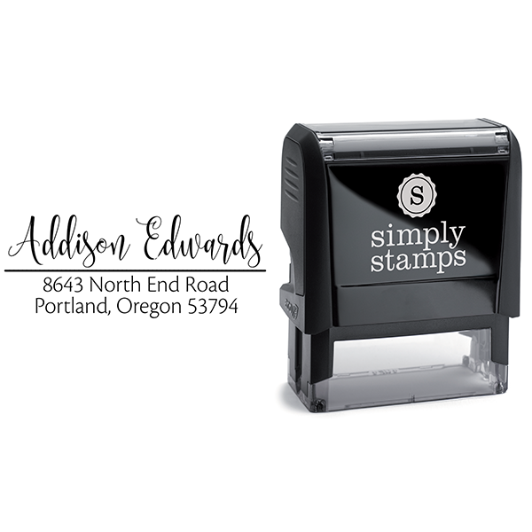 Edwards Address Stamp Body and Design