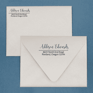 Edwards Address Stamp Imprint Example