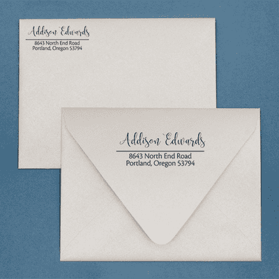 Edwards Address Stamp - alternate view