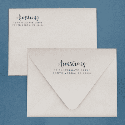 Armstrong European Address Stamp - alternate view
