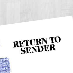 Return to Sender Block Stamp Imprint Example