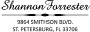 Forrester 3 Line Address Stamp