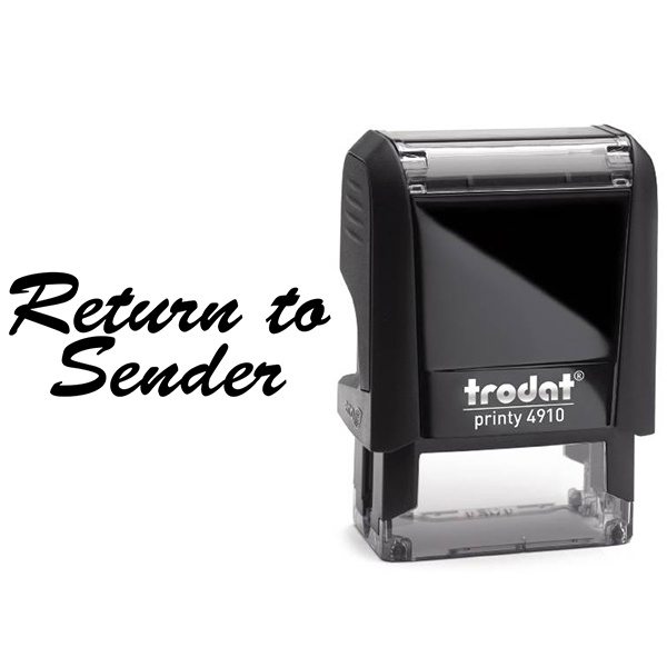Script Return to Sender Stamp Body and Design