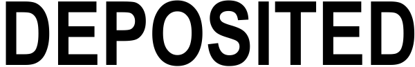 Deposited Stamp