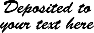 Script Deposited Account Stamp