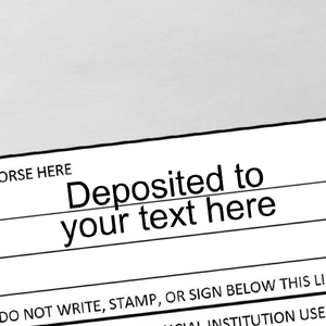 Deposited Account Stamp Imprint Example