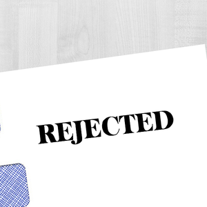 Rejected Banker Stamp Imprint Example