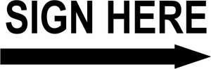 Sign Here Stamp