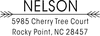Nelson Double Arrow Custom Address Stamper