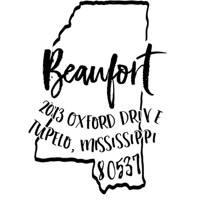 Custom Mississippi Address Stamp