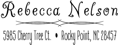 Nelson Deco Address Stamp