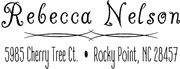 Nelson Deco Return Address Stamp