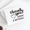 Custom Thank You Brush Stamp Imprint Example