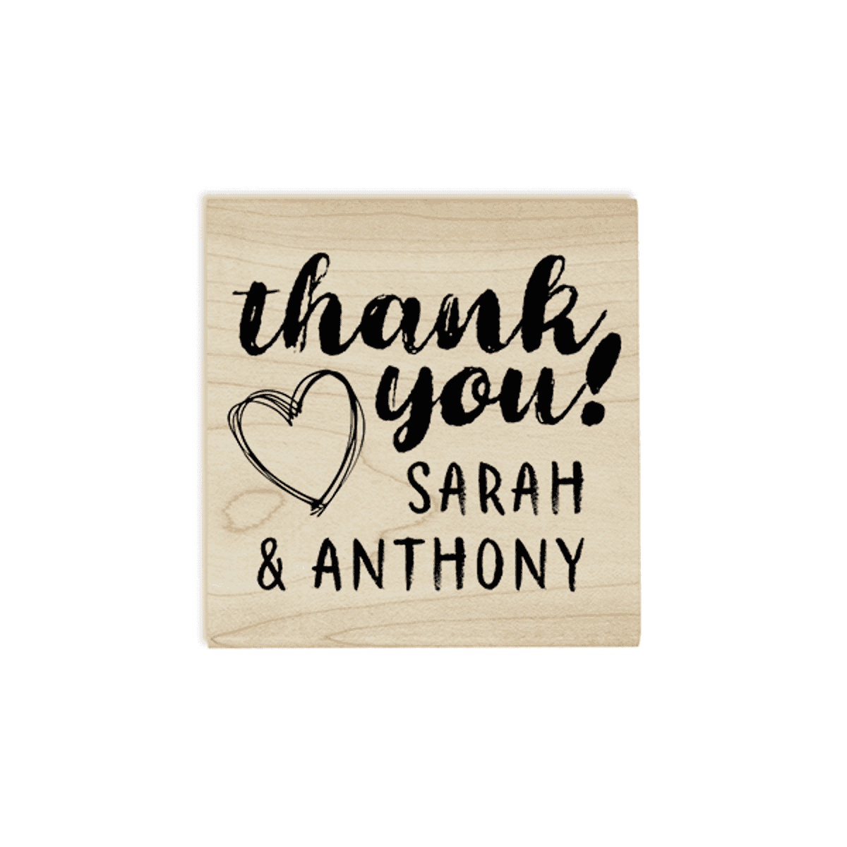 Custom Thank You Brush Stamp Body and Design