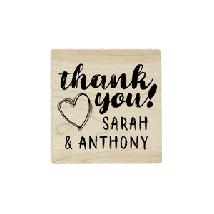 Custom Thank You Brush Stamp Body and Design