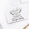 Banner Laurel Thank You Stamp Imprint Example
