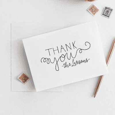 Mix Type Thank You Stamp - alternate view