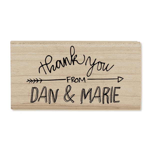 Thank You Arrow Stamp Body and Design