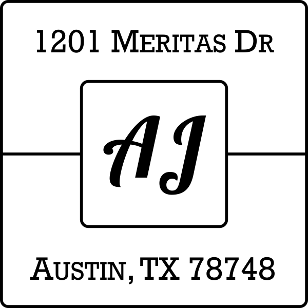 AJ Address Stamp
