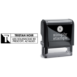 Noir Address Stamp