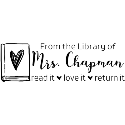 The Teacher Library Stamp