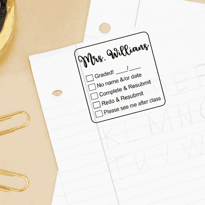 Teacher Submission Stamp - alternate view