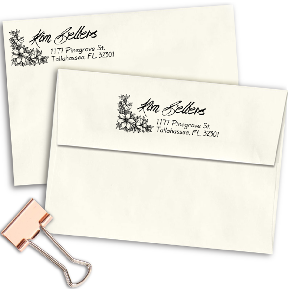 Sellers Return Address Stamp Imprint Example