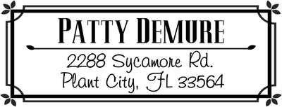 Demure Return Address Stamp