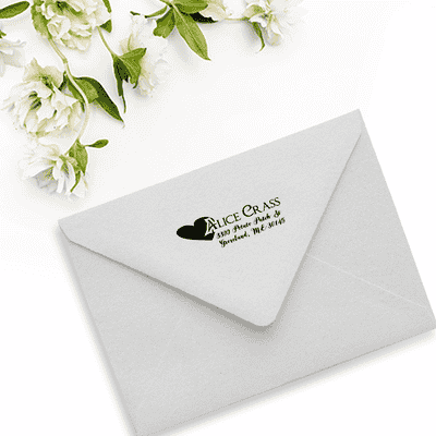 Crass Return Address Stamp - alternate view
