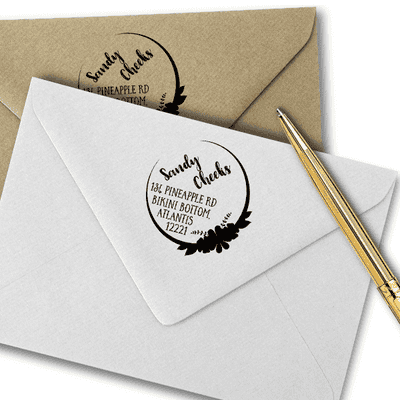 Cheeks Return Address Stamp - alternate view