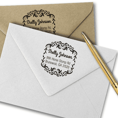 Horse Stomp Return Address Stamp - alternate view