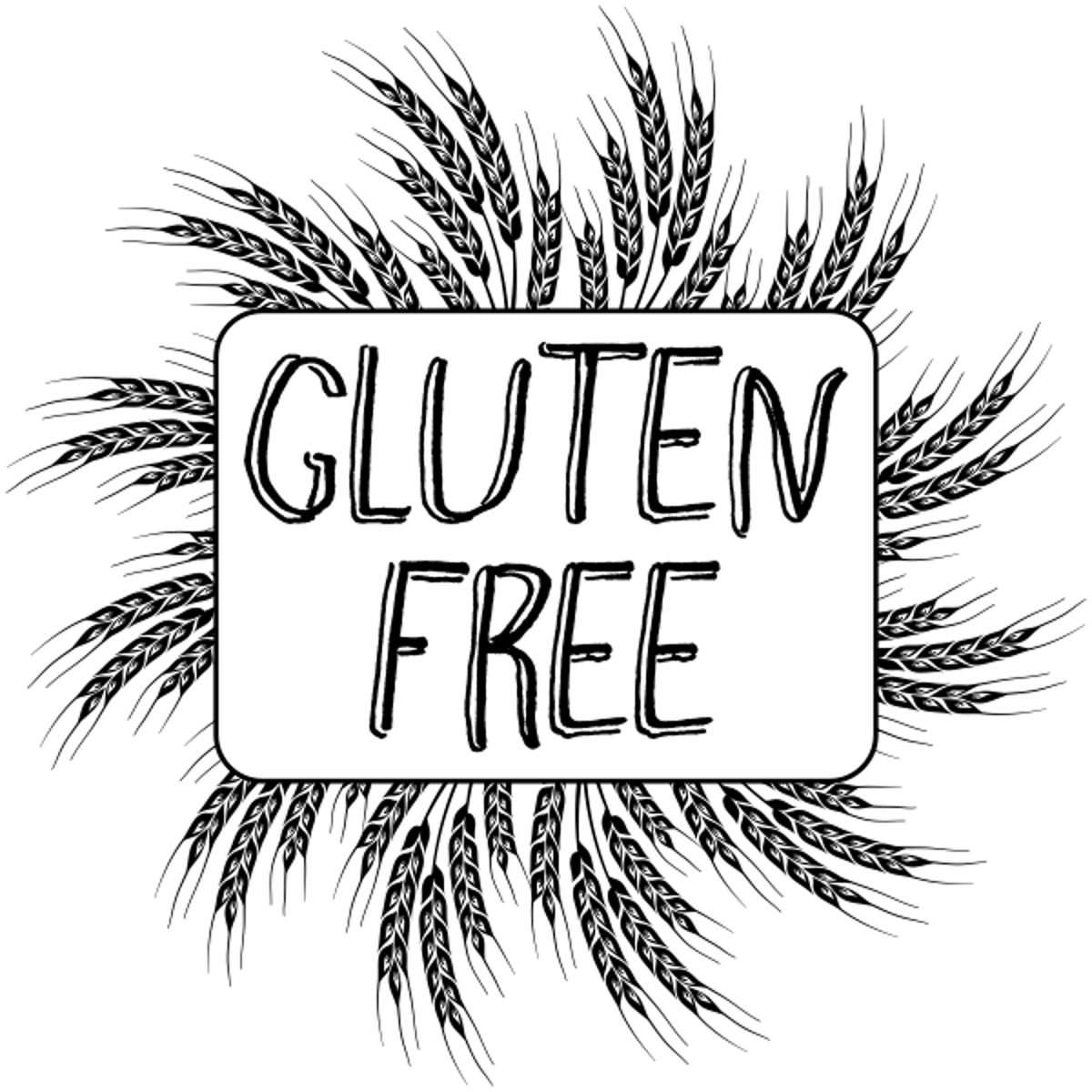 Gluten Free Food Packaging Stamp  Imprint Example