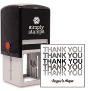 Thank You Repeat Food Packaging Stamp