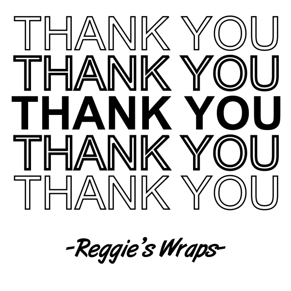 Thank You Repeat Food Packaging Stamp Imprint Example