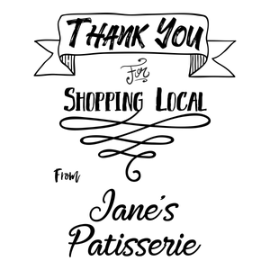 Shop Local Food Packaging Stamp Imprint Example
