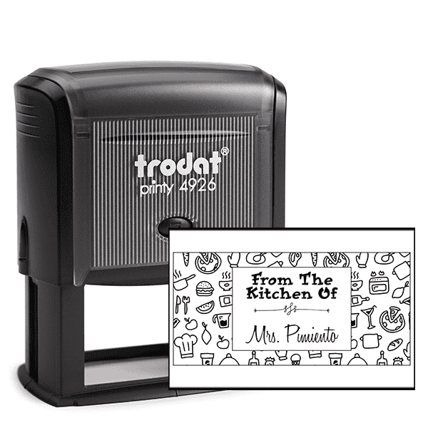 Pimiento Rectangular Pattern Kitchen Stamp
