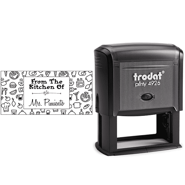 Pimiento Rectangular Pattern Kitchen Stamp Body and Design