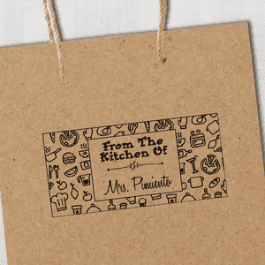 Pimiento Rectangular Pattern Kitchen Stamp Imprint Example
