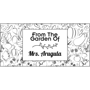 Arugula Rectangular Pattern Garden Stamp